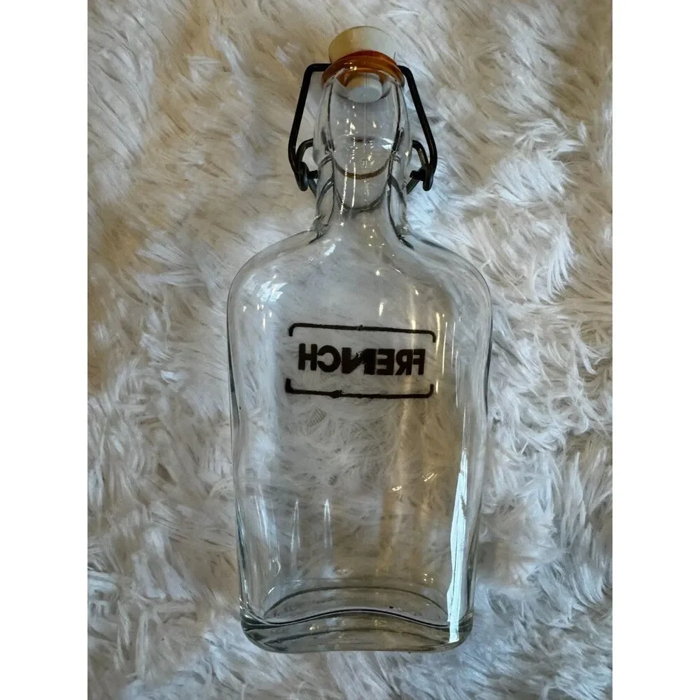 Gorgeous vintage glass bottle marked French must see